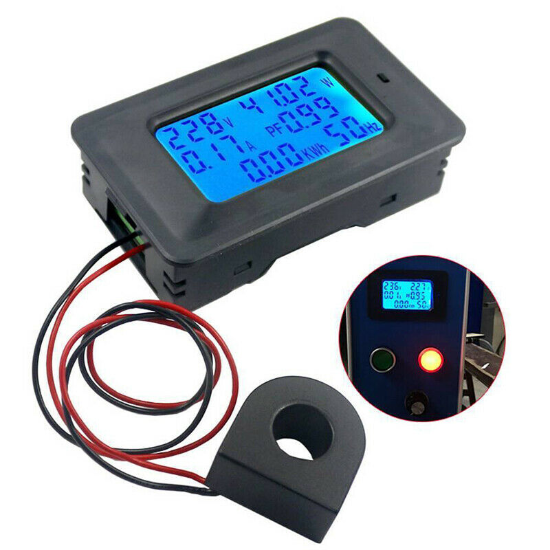 AC 20A 100V LCD Digital Volt Voltage Watt Current Power Meter Ammeter Voltme SJ