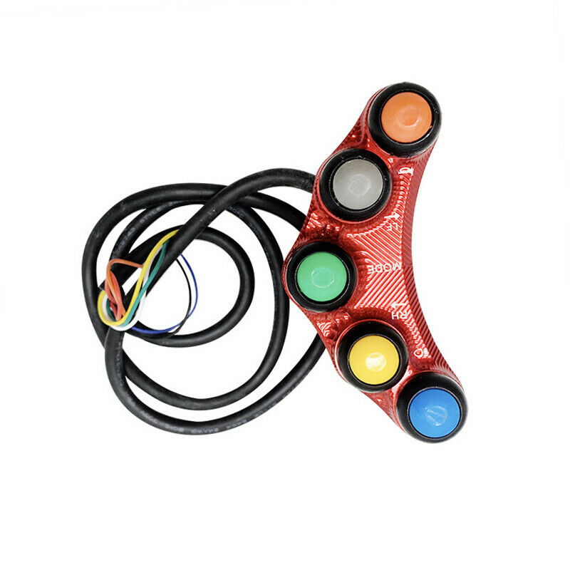 Motorcycle ATV Switch 7/8" Handlebar ON-OFF Turn Signal Headlight Horn Button