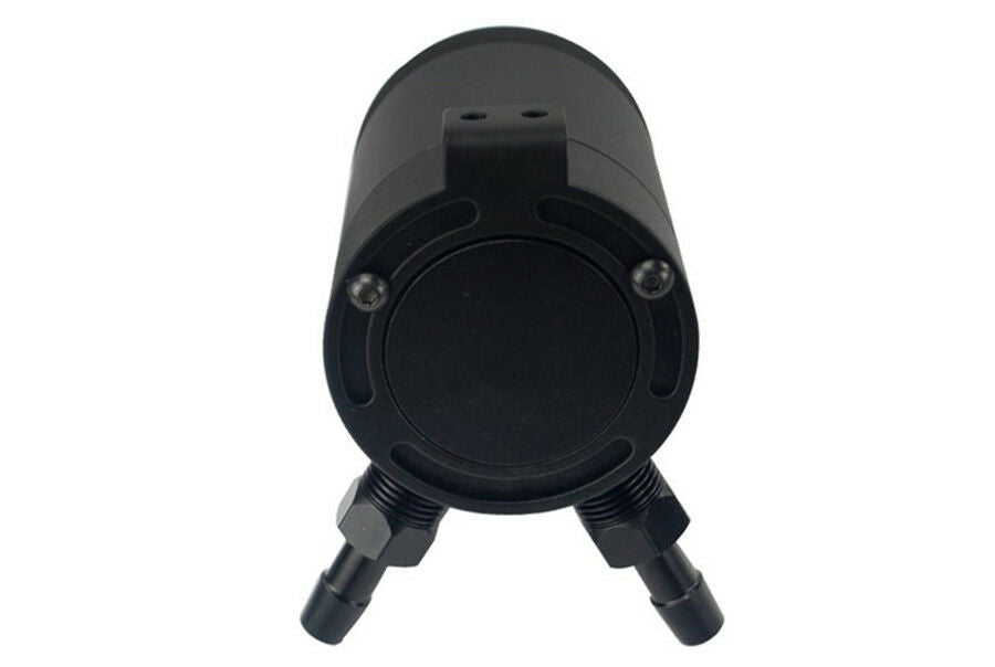 Baffled Oil Catch Can Tank 2-Port Universal 3/8" NPT Inlet Outlet