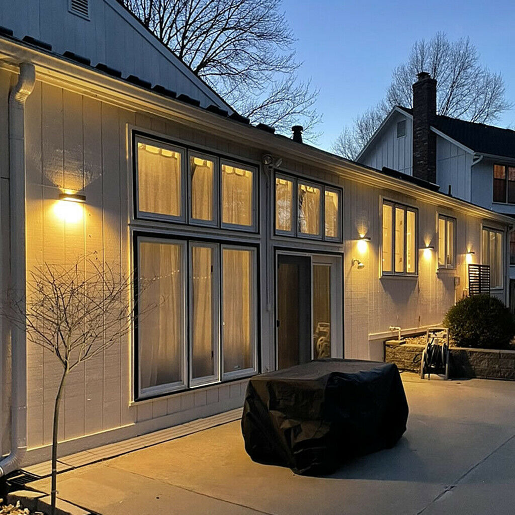 Waterproof Wall Lamp Solar Lights Color Changing Wall Sconces Stairway Decor