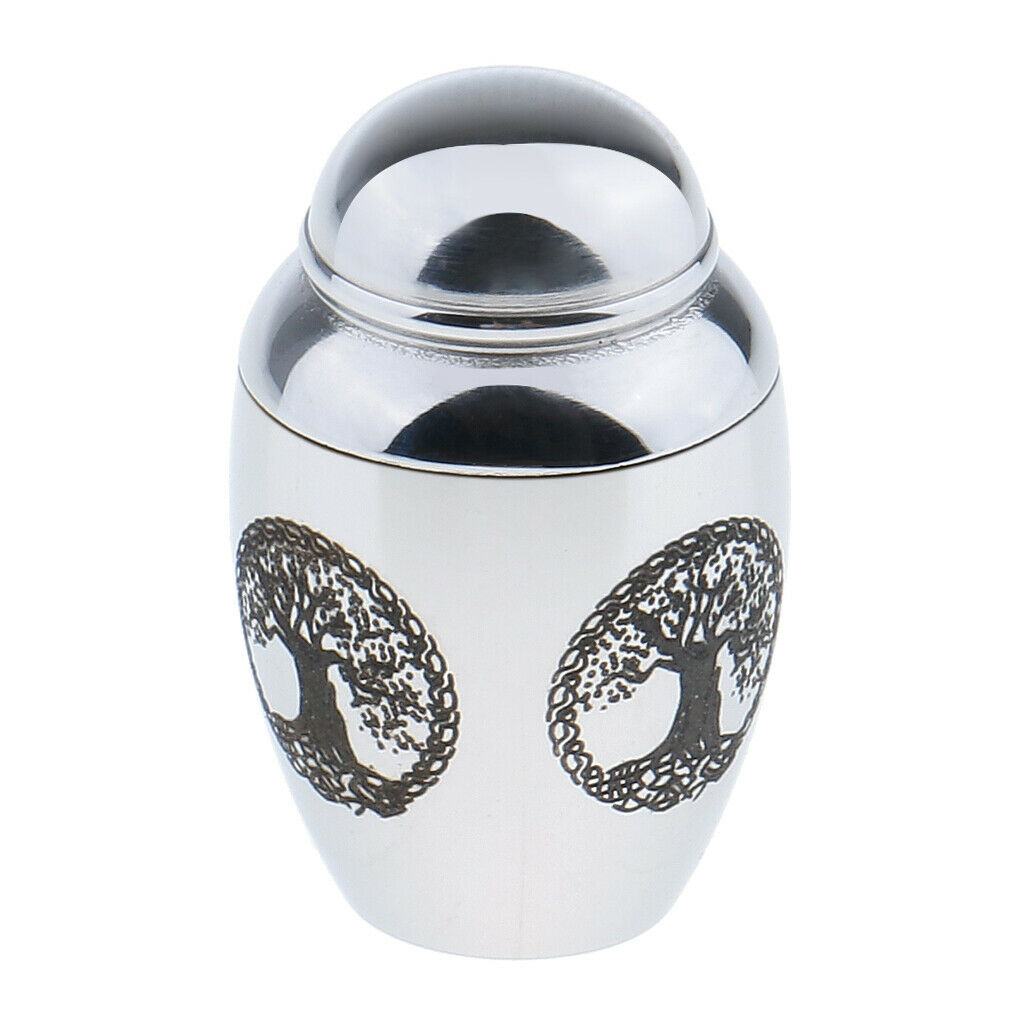 2Pcs Tiny Memorial Keepsake Charms Pendant, Cremation Urns Jar Container for