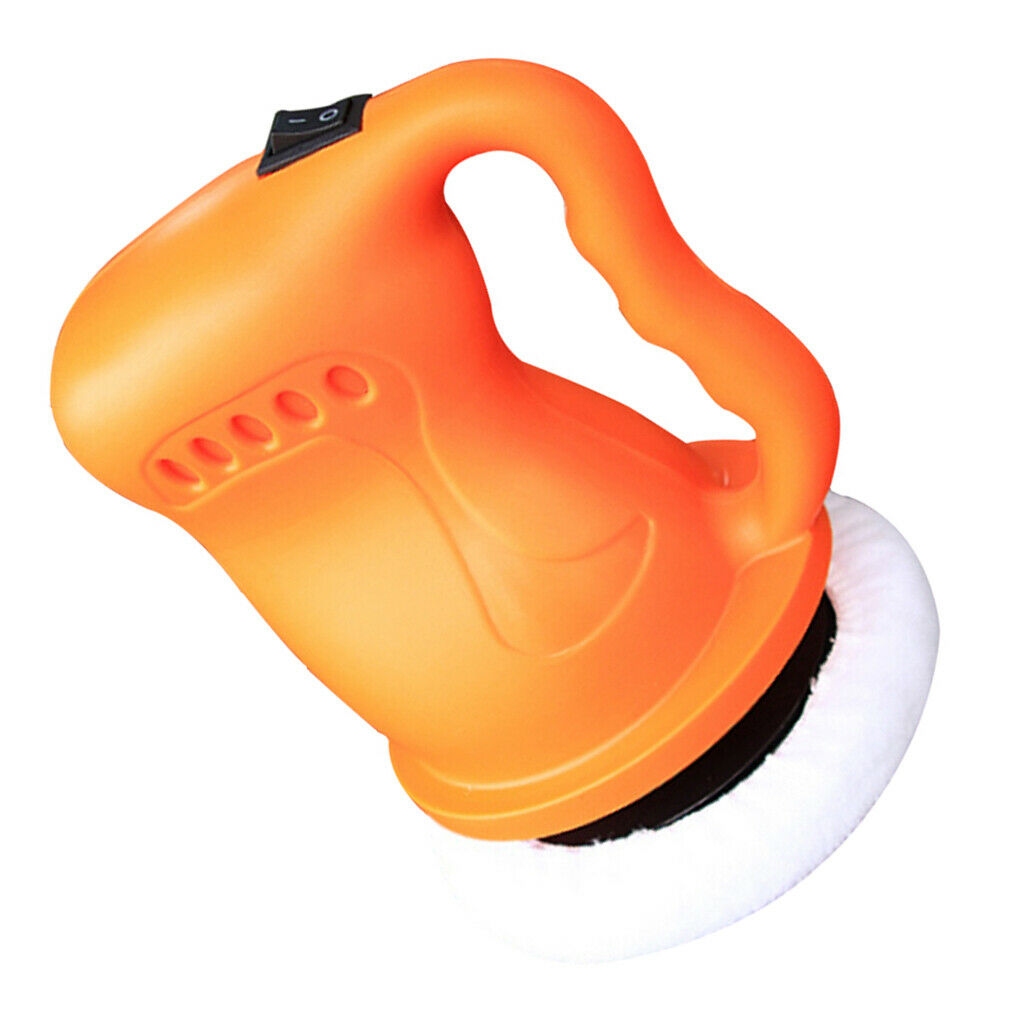 12cm Electric Car Polisher Waxer Buffer Sander Home Machine DC12V 36W Orange