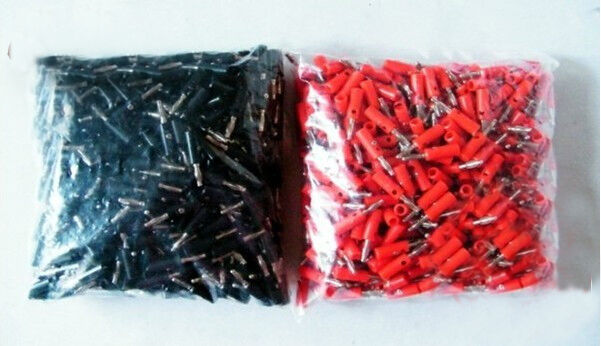10Pcs Banana Plug 4mm Speaker Connector Black & Red