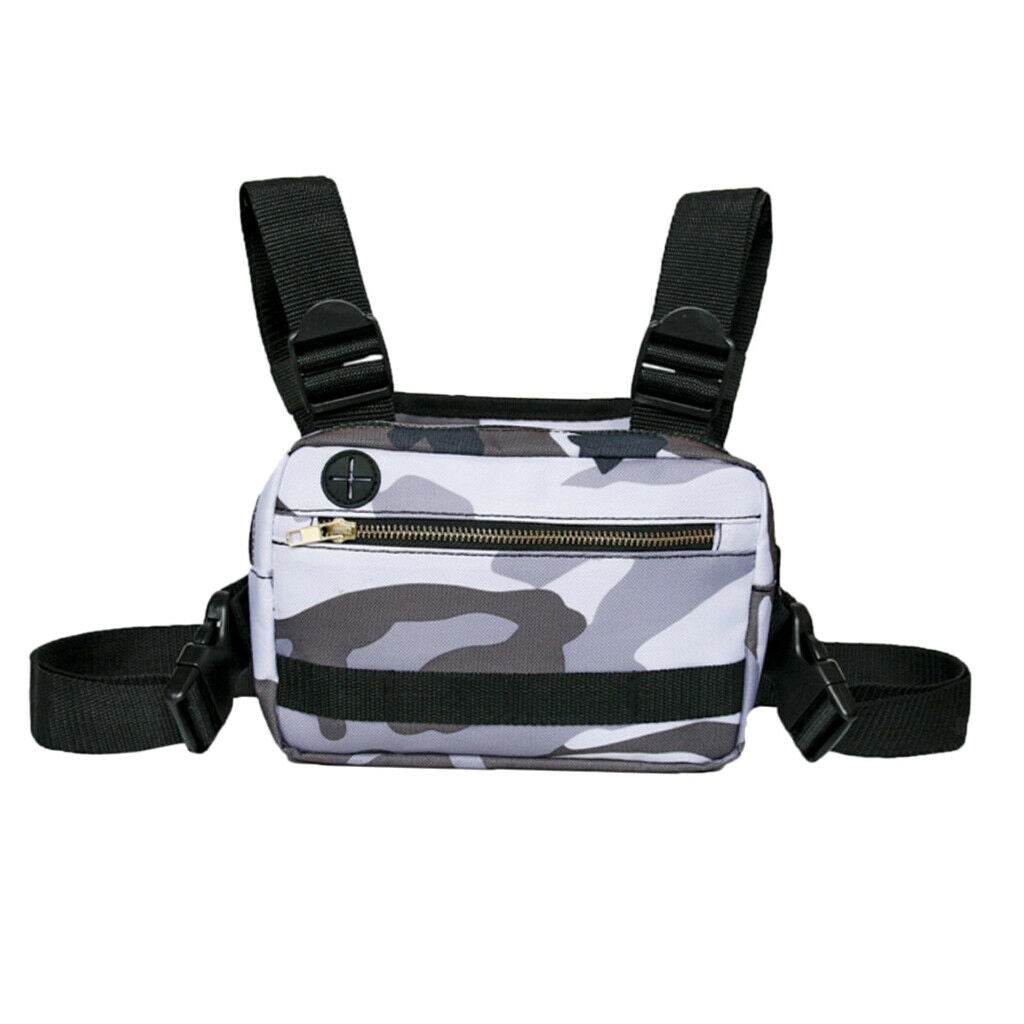 Chest Bag Vest Sports Running Chest Rig Pouch Recon Bag Organizer Holder