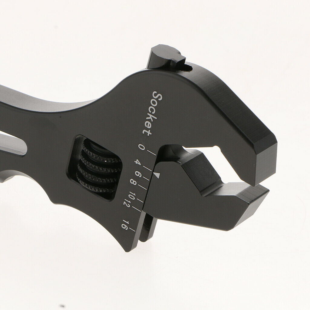 2 Pieces AN3-AN16 Metal Wrench Fitting Tools Spanner Adjustable Fitting Tool