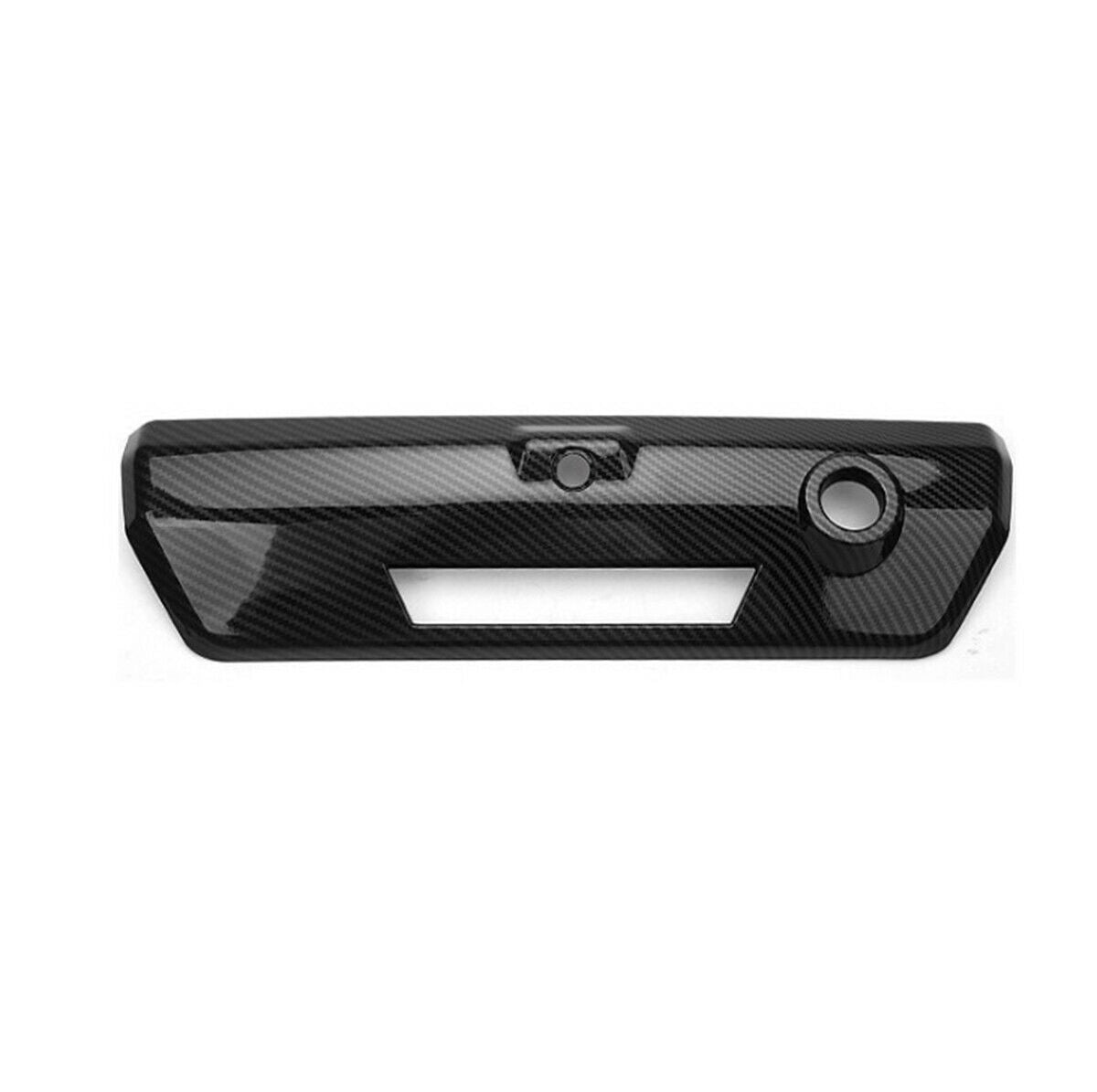 For Ford F-150 2021 2022 Tailgate Door Handle Decor Cover Trim Carbon Fiber Look