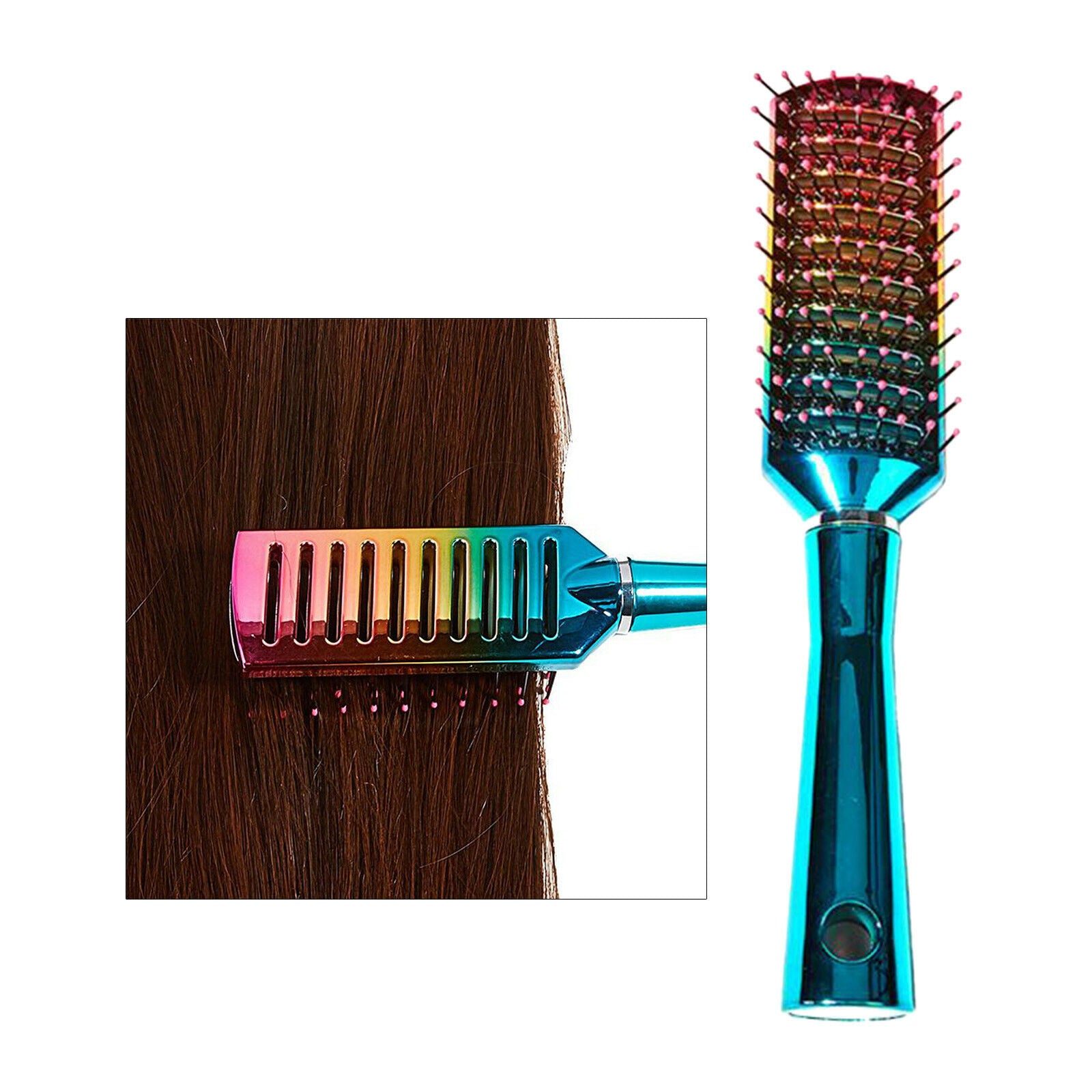 Nylon Ball-tipped Anti-static Massage Comb Hair Brush for