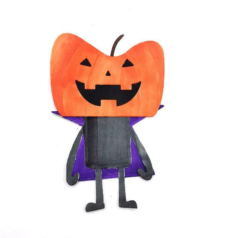 Halloween Intimidate Pumpkin Head Carbon Steel Cutting Dies DIY Scrapbooking