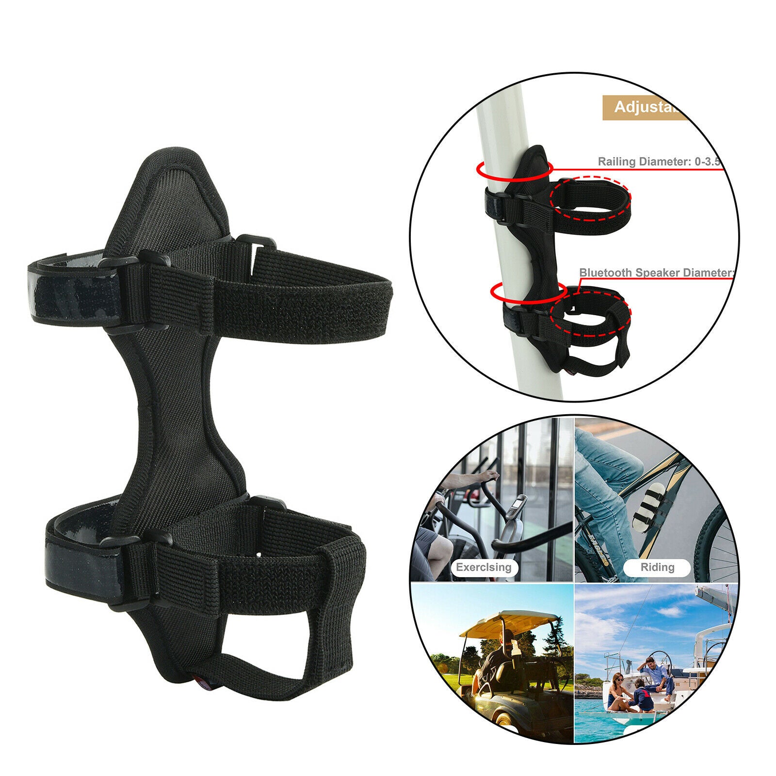 Bike Water Bottle Speaker Straps Cage Lightweight Flexible Bicycle Cup