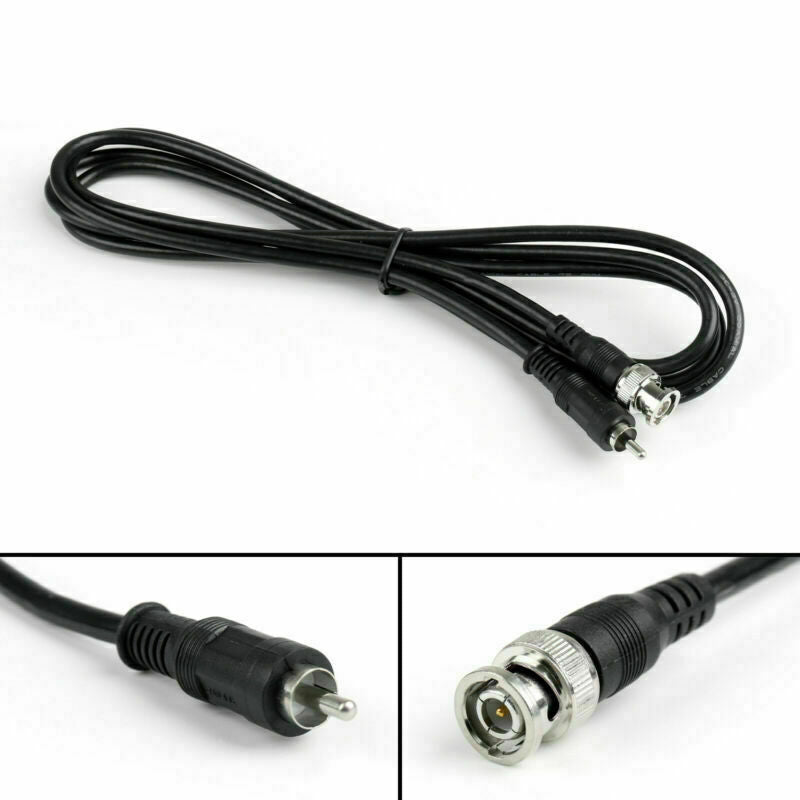 10x BNC Male to RCA Male 75ohm Audio Video Lead Coax Cable For Camera 1.5M  AT2