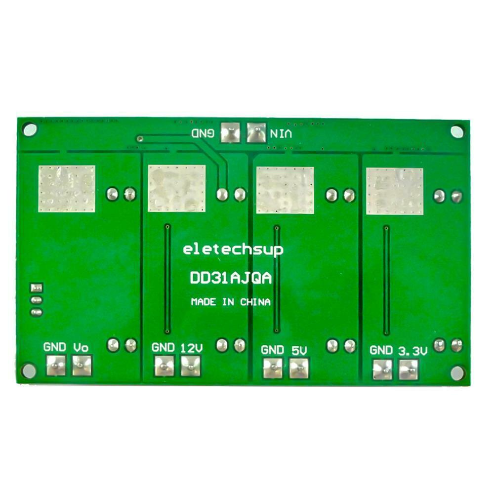 4 Channel Step-down Power Module Buck Converter DC-DC 4.5-30V to 3.3V/5V/12V 3A