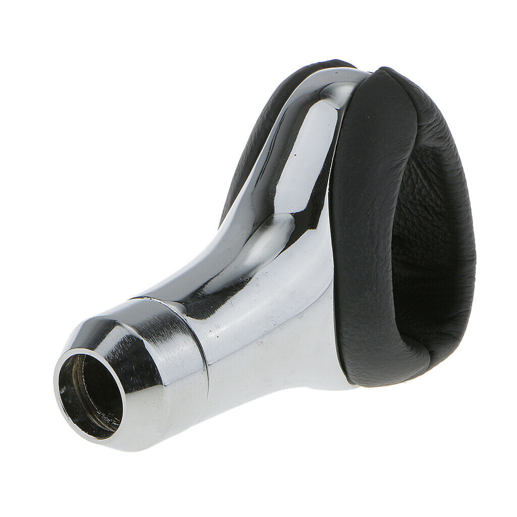 Leather Gear Manual Car Transmission Gear Stick Shift Knob Shifter Lever