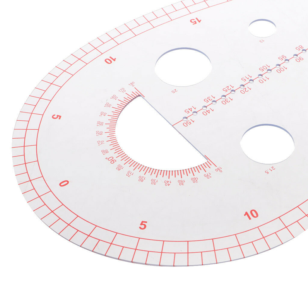 Plastic Sleeve Curve Ruler Drawing Template for Tailor Sewing Dressmaking #2