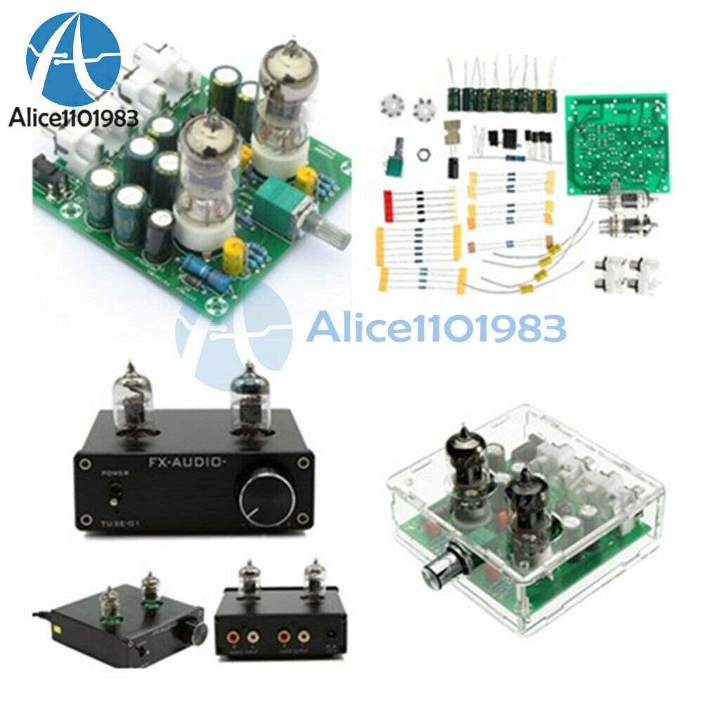 AC 12V 6J1 Valve Pre-amp Tube PreAmplifier Board Headphone Amplifier Buffer+Case