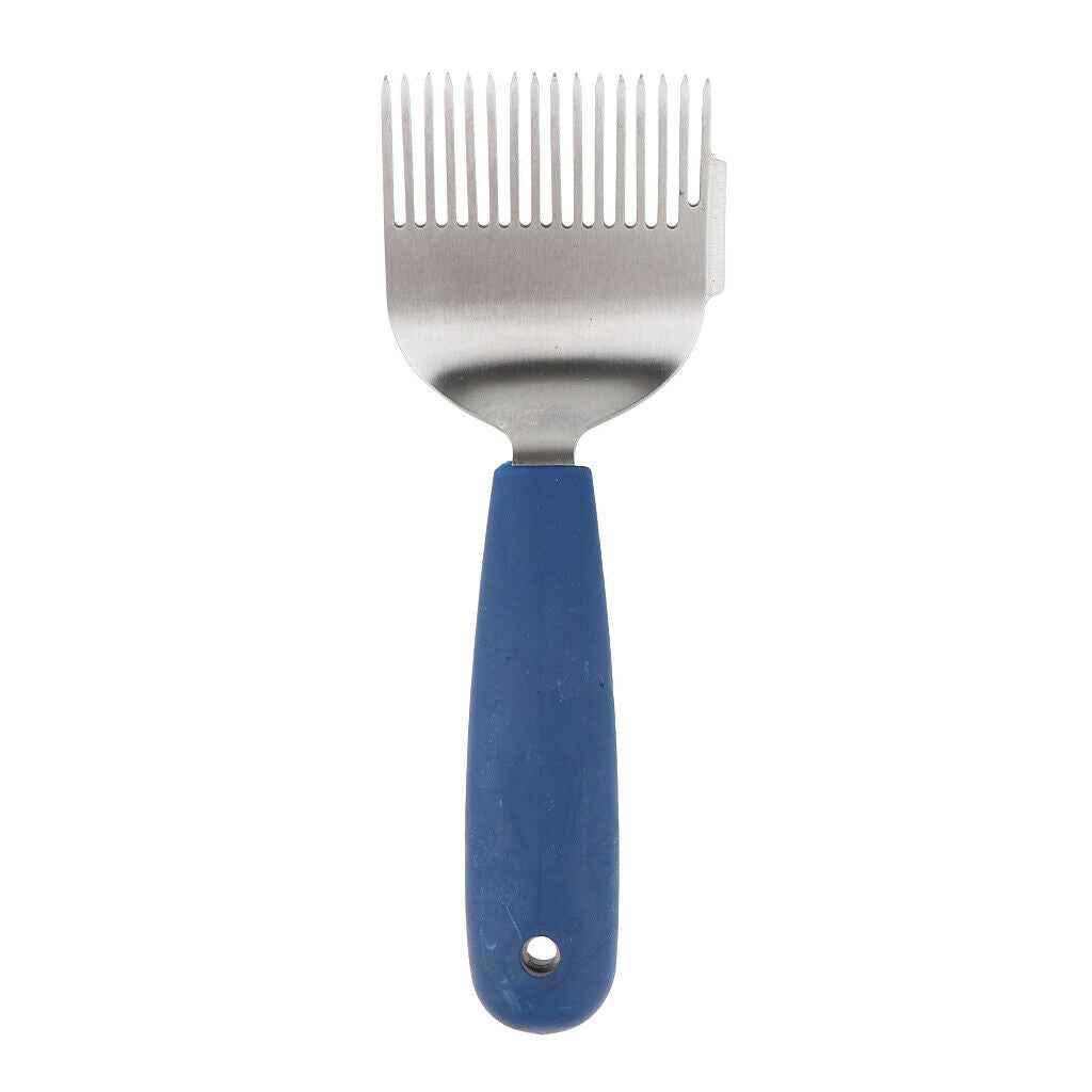 8'' Steel Straight Needle Uncapping Fork Bee Honey Sparse Rake Shovel Tool