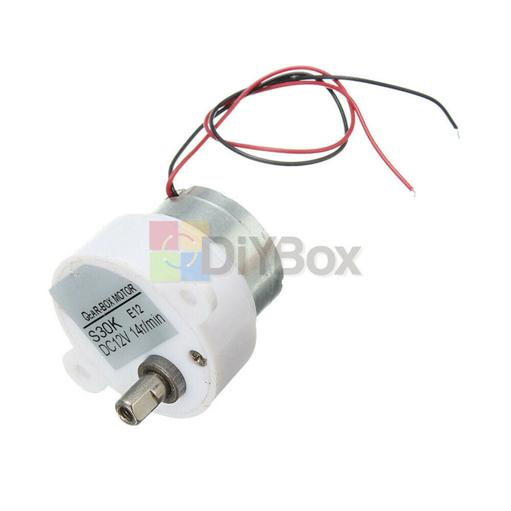 DC 12V 14RPM 2 Wires High Torque Electric Geared Box S30K Reduction Motor