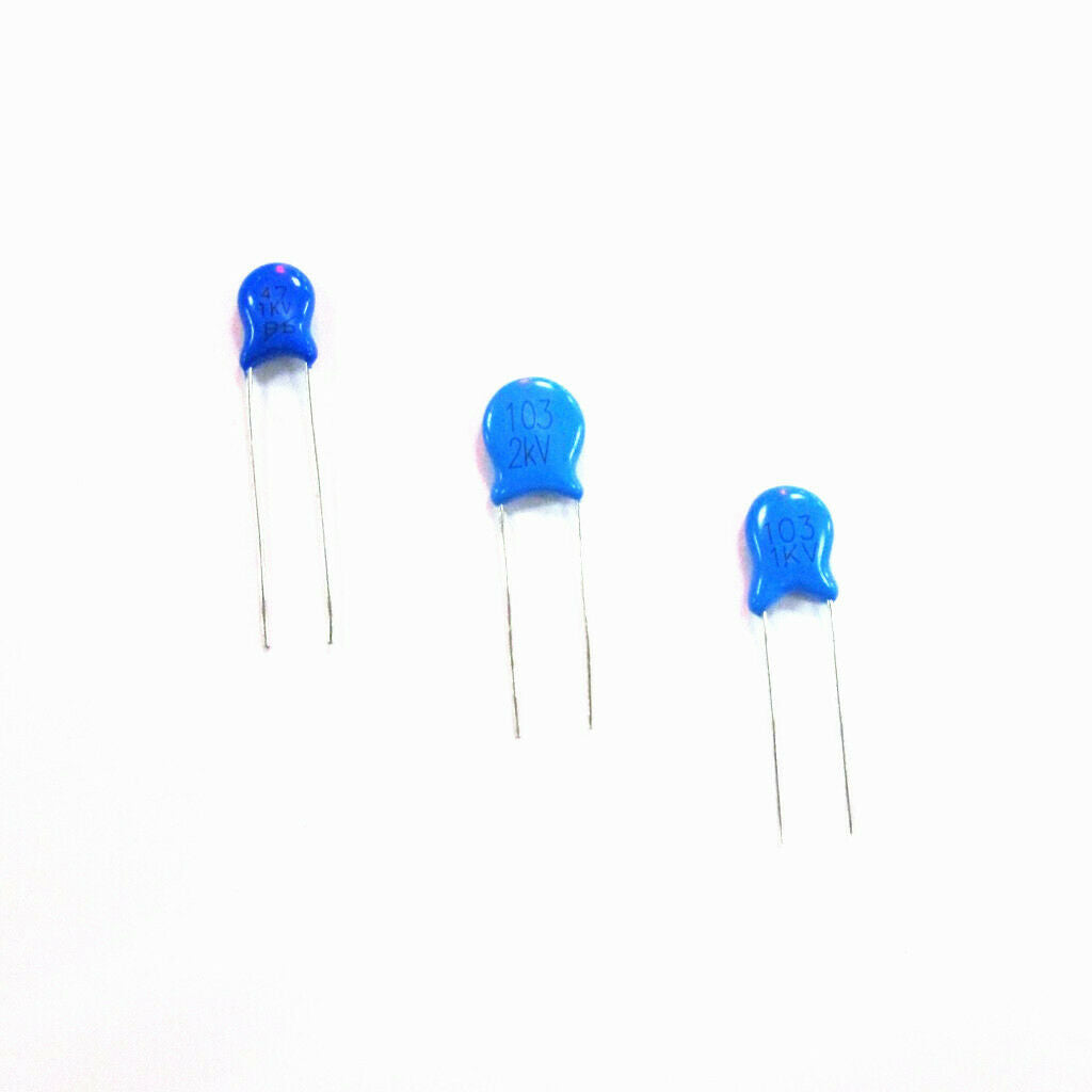 200Pcs Mini 1KV 47PF-10nF /2KV 33PF-10nF 103 High Voltage Disc Ceramic Capacitor