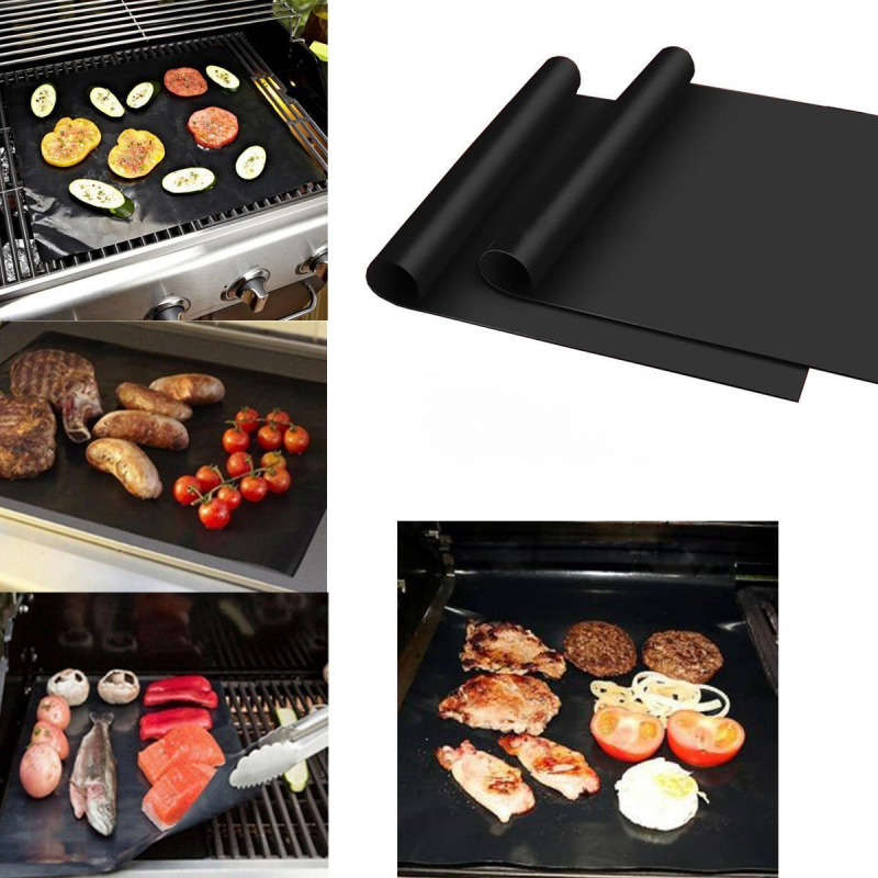 1x Grill Mat Non Stick Oven Liners Cooking Baking Reusable Sheet Pad