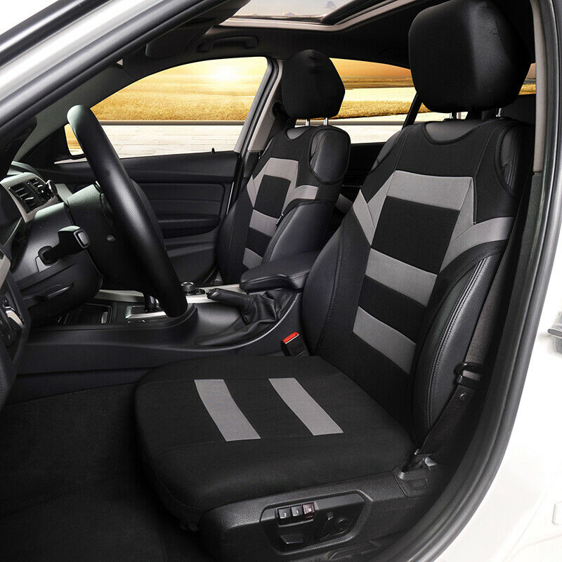Universal 2 PCS Car Double Front Vest Design Seat Soft Cover Cushion Protector