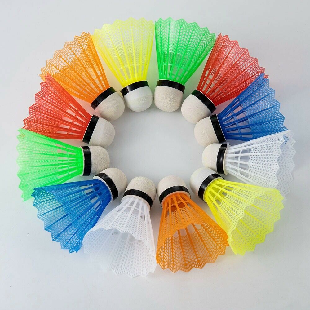 12Pcs Shuttlecocks Badminton Foam Balls Colorful Leisure Sport Outdoor Games Set
