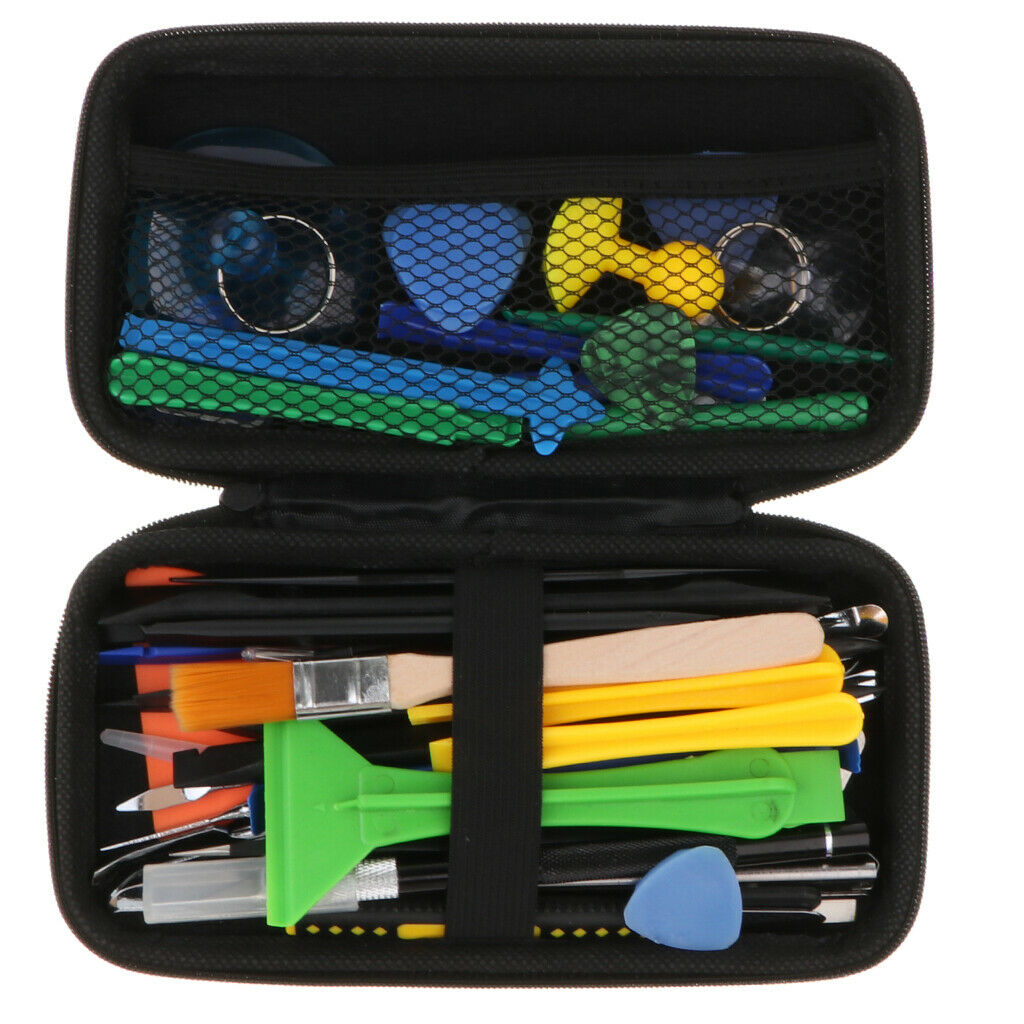 43 In 1 Safe Opening Pry Tool Repair Kit With Spudgers, Knifes, Tweezers,