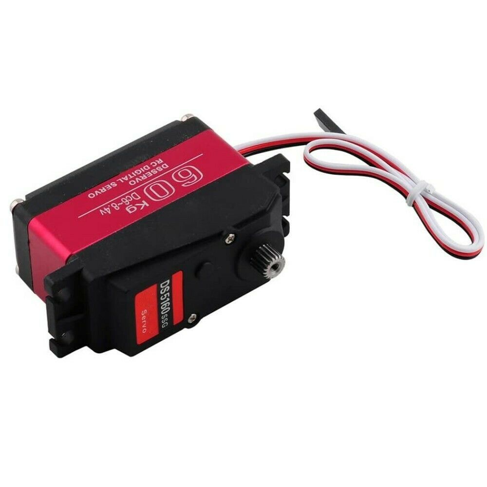 60kg Metal Gear Digital Steering Servo For Axial SCX6 1/6 RC Car Truck 6-8.4v