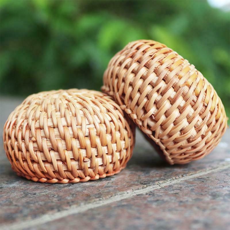 Woven Rattan Incense Stick Burner Holder Retro Handmade Censer Trays Decoration