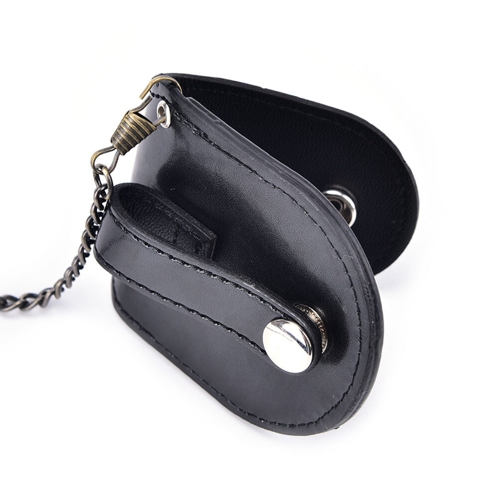1X PU leather pocket watch holder storage case coin purse pouch bag with c.l8