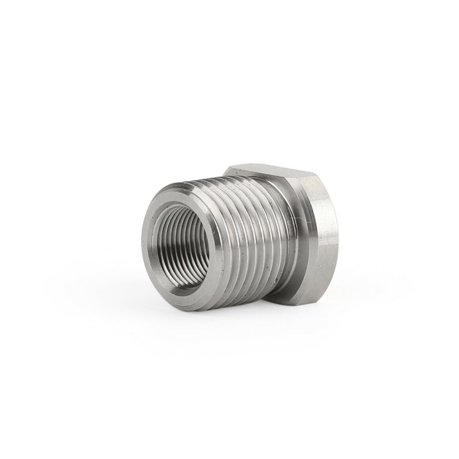 1/2-28 to 3/4-16 Threaded Oil Filter Adapter Stainless Steel CA