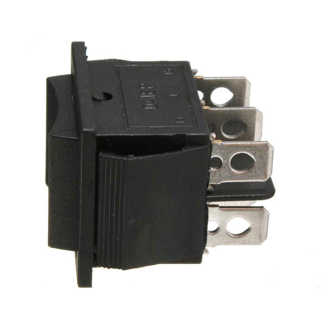 AC 250V/15A 125V/20A Universal On-Off-On DPDT Window Sunroof Rocker Switch