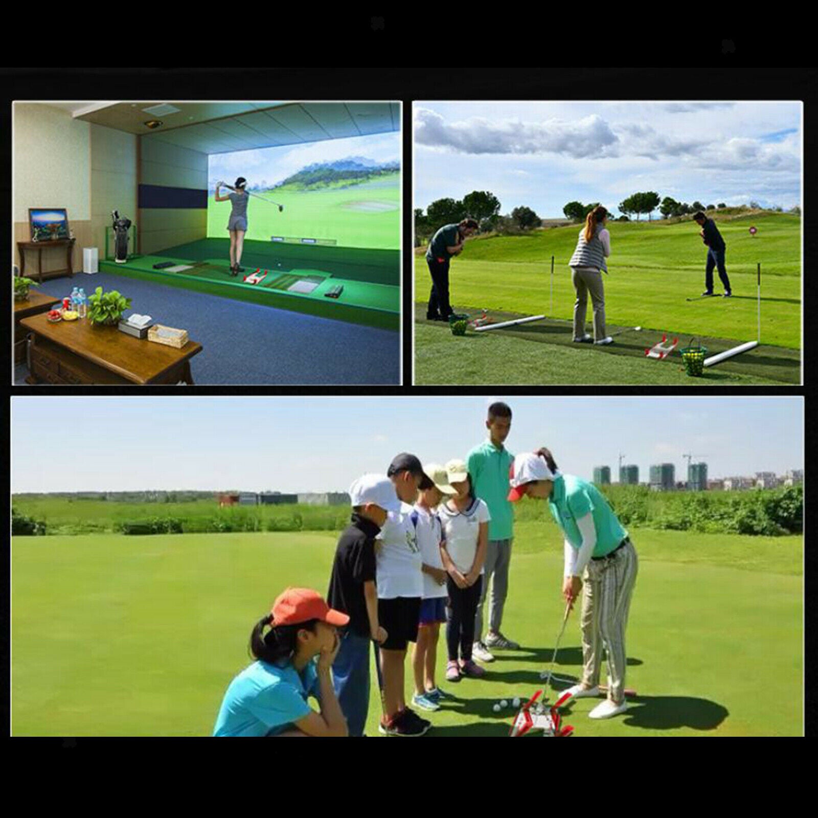20''x12'' Portable Golf Putting Mirror Training Aid Swing Trainer Practice