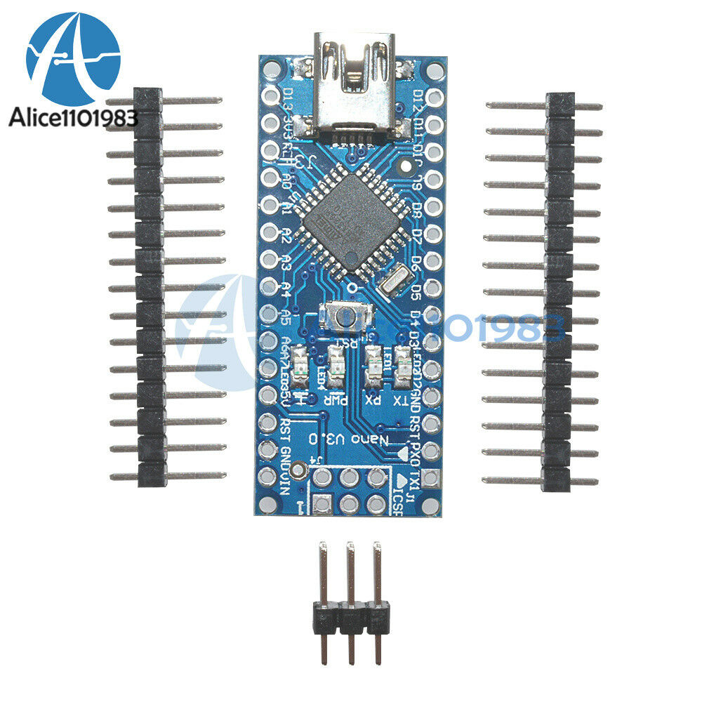 Arduino Mini USB Nano V3.0 ATmega328 5V 16M+Nano I / O Expansion sensor Shield