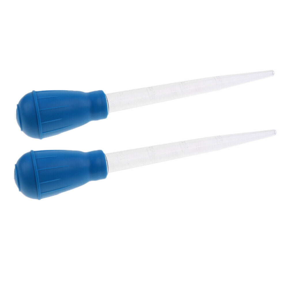 2pcs Aquarium Coral Feeder Tube Fish Tank Clean Pipette Dropper