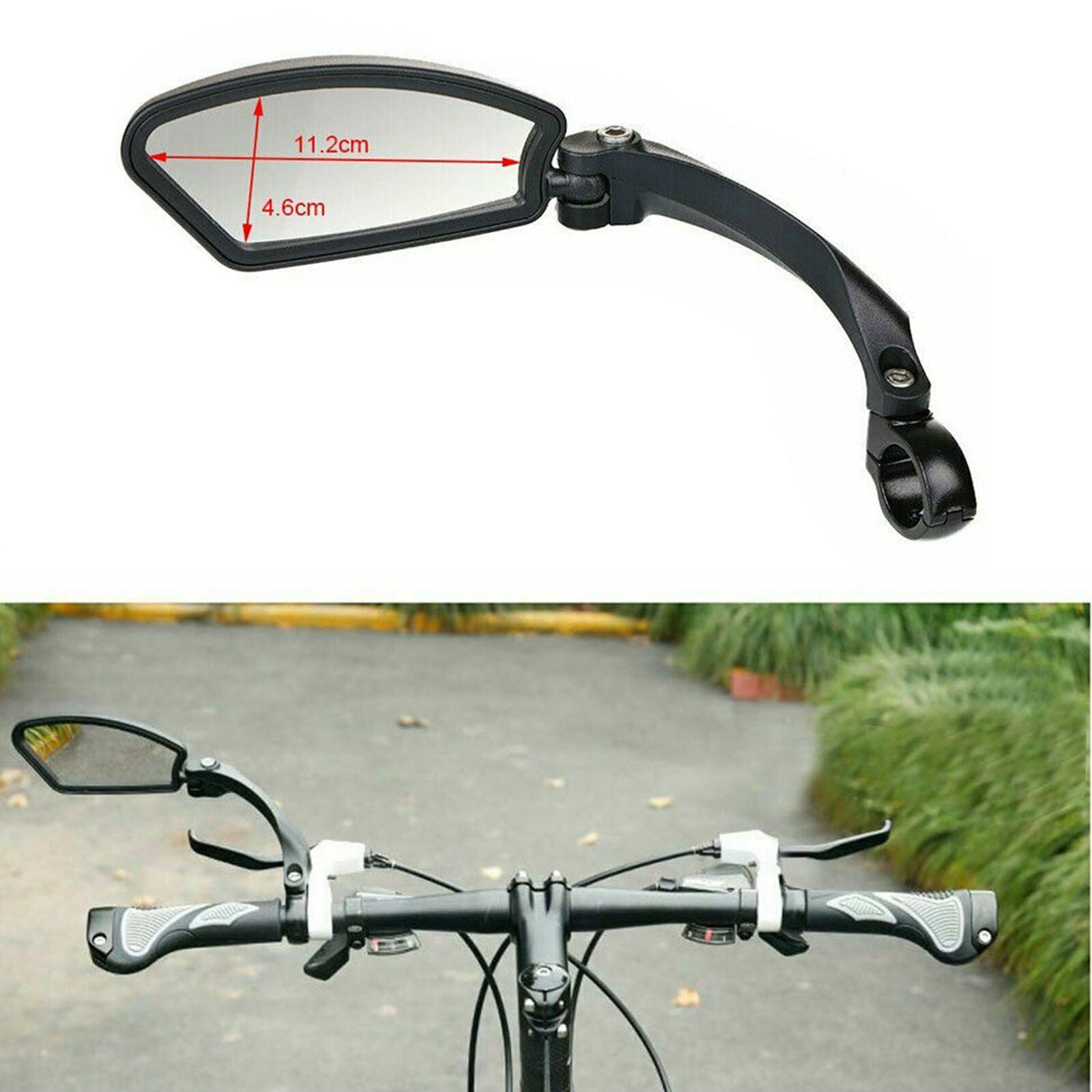 1PC - Rearview Mirror For E-Bike Bicycle Mirror Space Mirror Bicycle Universal
