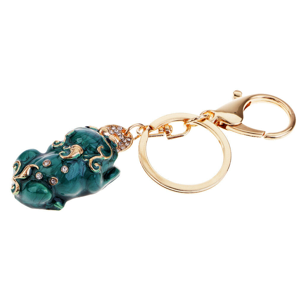 Feng Shui Pi Xiu Keychains Keyrings Bring Wealth Lucky Car Key Ring Gifts #1