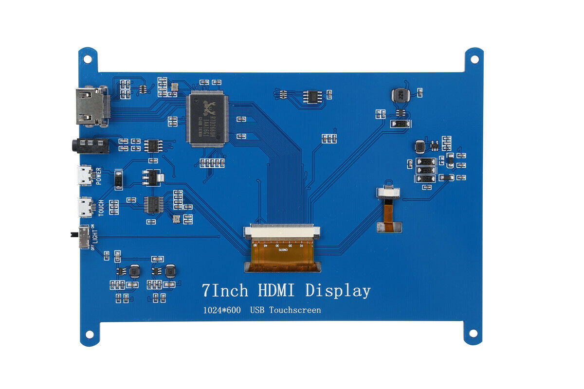 7" Capacitive Touch Screen IPS LCD Display 1024x600 HDMI For Raspberry Pi 4 3B+