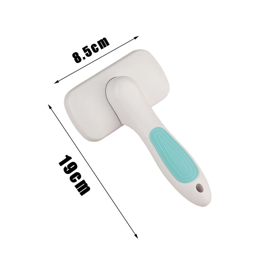 Pet Comb Dog Cat Brush Massage Automatic Remove Hair Knot Combs Cleaning Brush^
