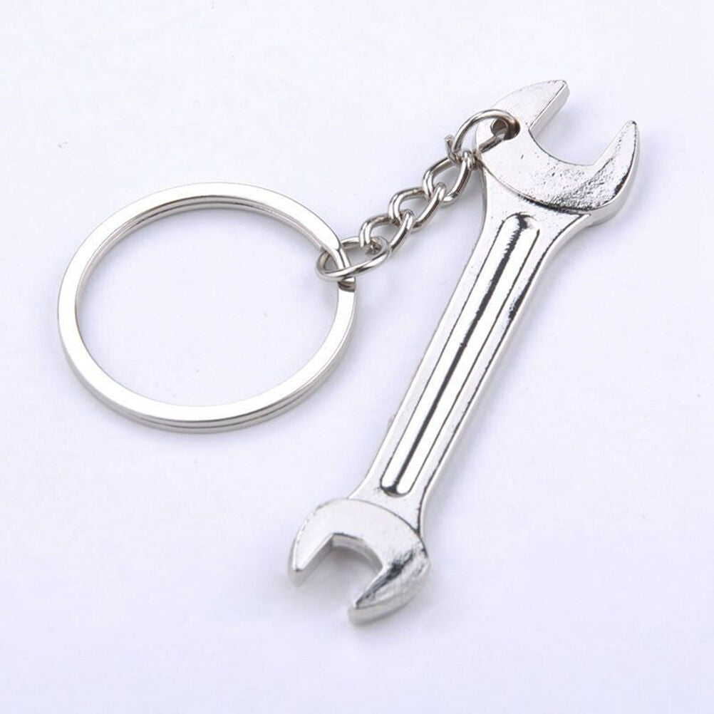 Trendy Metal Stainless Steel Wrench Key Chain Ring Spanner Keyring Keychai.l8