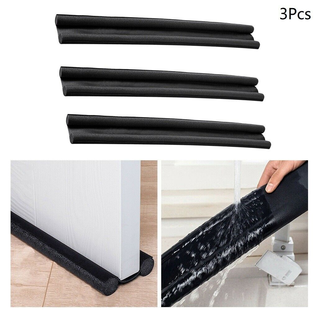 3 Pieces Under Door Draft Stoppers Door Guard Stopper Energy Saving Doorstop