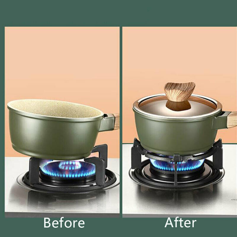 Multipurpose Cast Iron Wok Pan Auxiliary Rack for Gas Stove with Burner Kitc Tt