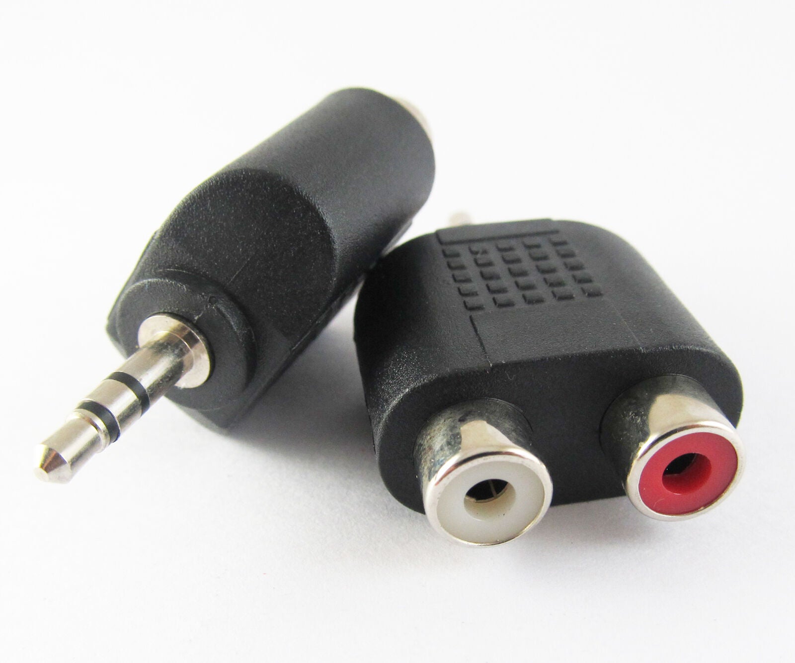 10pcs 3.5mm Stereo Male to 2 RCA Female Jack Twin Phono Y Splitter Audio Adapter
