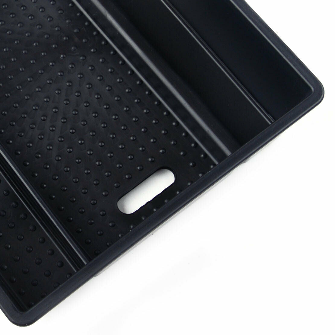 ABS Secondary Armrest Console Storage Box Fit for Hyundai IX35 Tucson Black as