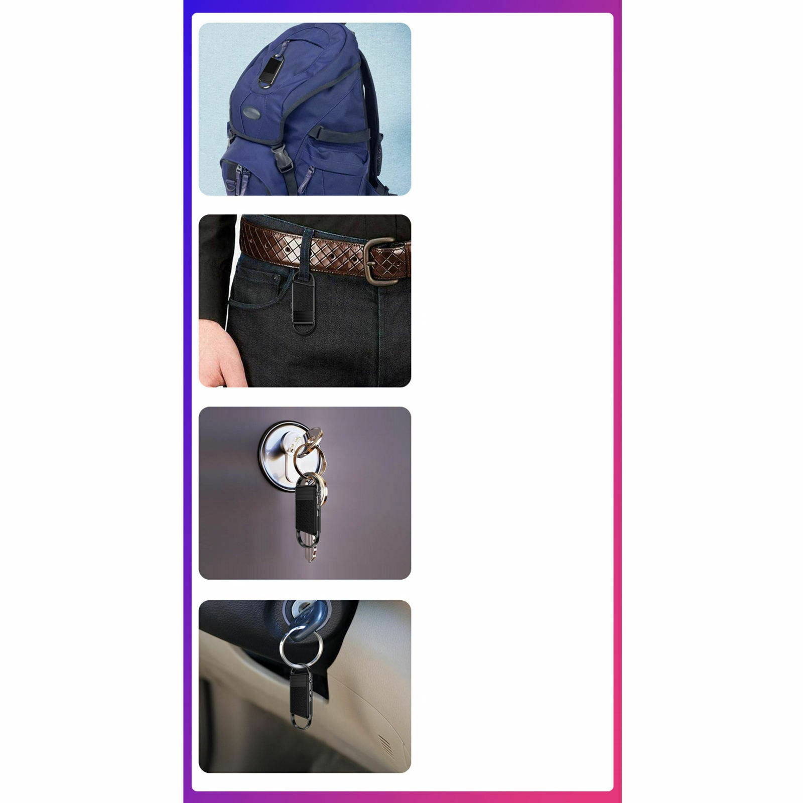 Keychain Voice Recorder Mini Audio for Meeting Work Sports Home Office Class