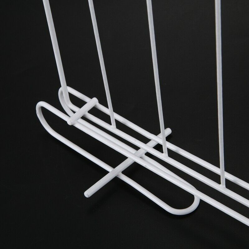 3PCS Closet Shelf Dividers Space Saving Shelves Wire Design White Wardrobe CheB4