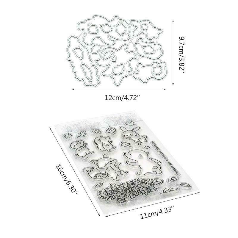 Animal Friends Metal Cutting Dies Stencil DIY Scrapbooking Paper Card Embossing