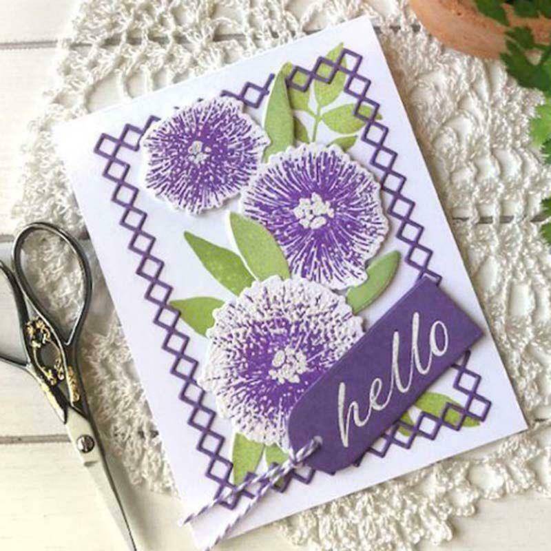 Rimmed DIY Metal Cutting Dies Stencil Scrapbooking Die Cuts Paper Card Decor