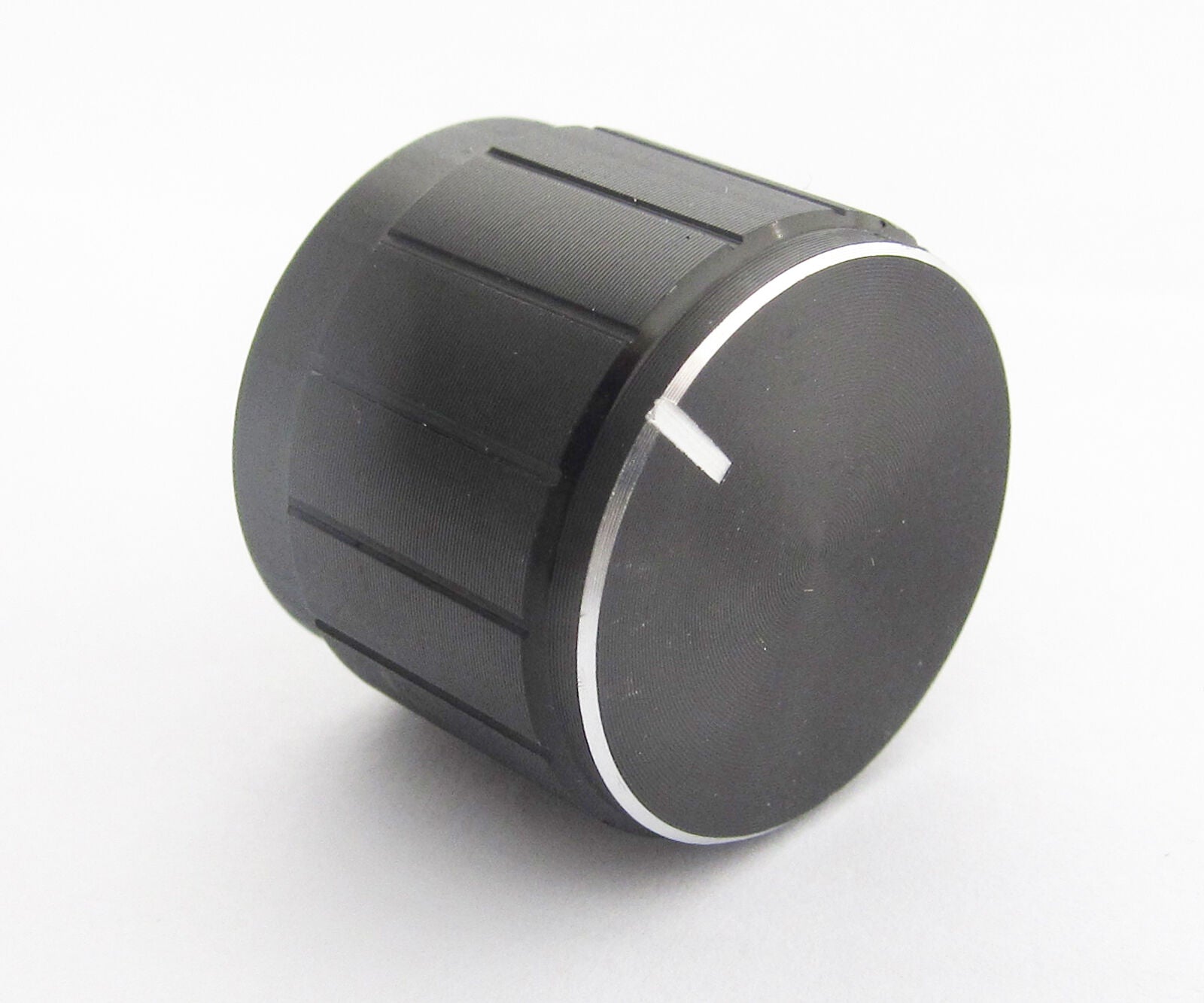 10pcs 20x17mm Black Circular Knob Aluminium Cover for Audio Volume Tone Control