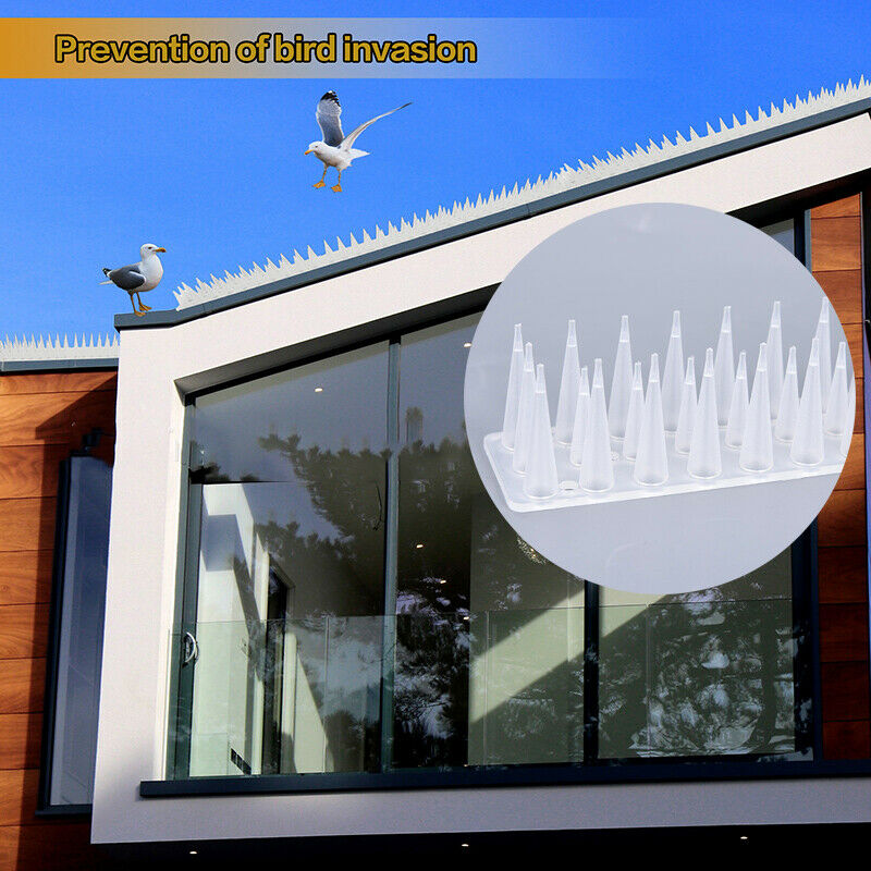 12Pcs/Pack Fence Wall Spikes Cat Animal Repellent Anti Theft  Walls Sheds StSJ