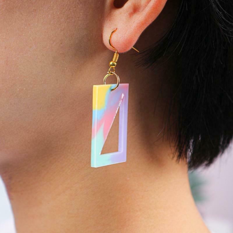 DIY Valentine's Day Theme Love Earring Diamond-shaped Earring Epoxy Mold
