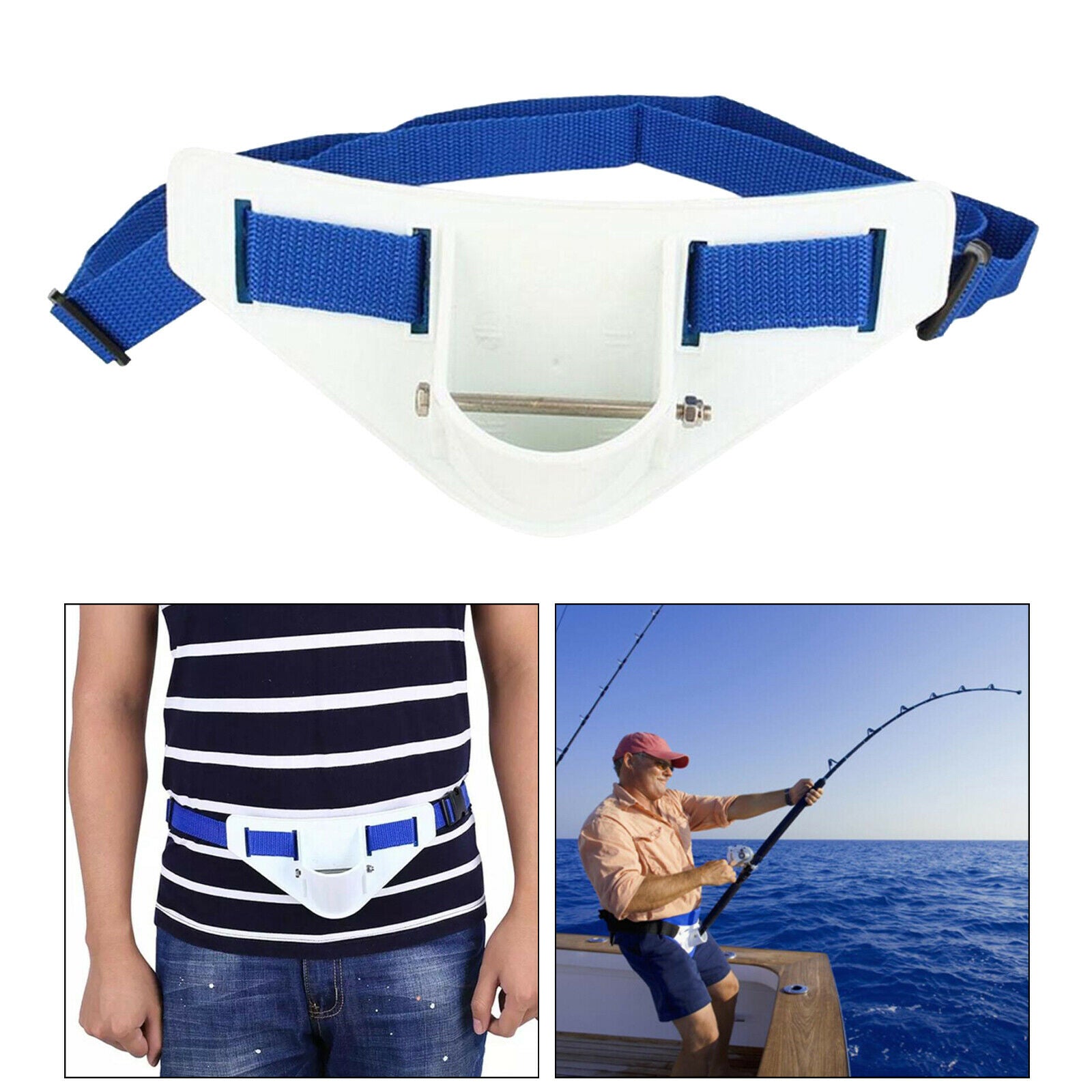 Belly Top Fighting Belt Strap Boat Fishing Rod Holder Pole Support Offshore